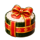 Wrapped sushi roll